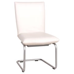 Rolf Benz 620 Leather Chair Cream Cantilever