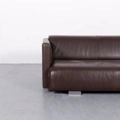 Rolf Benz 6300 Sofa Leather Brown Three-Seat