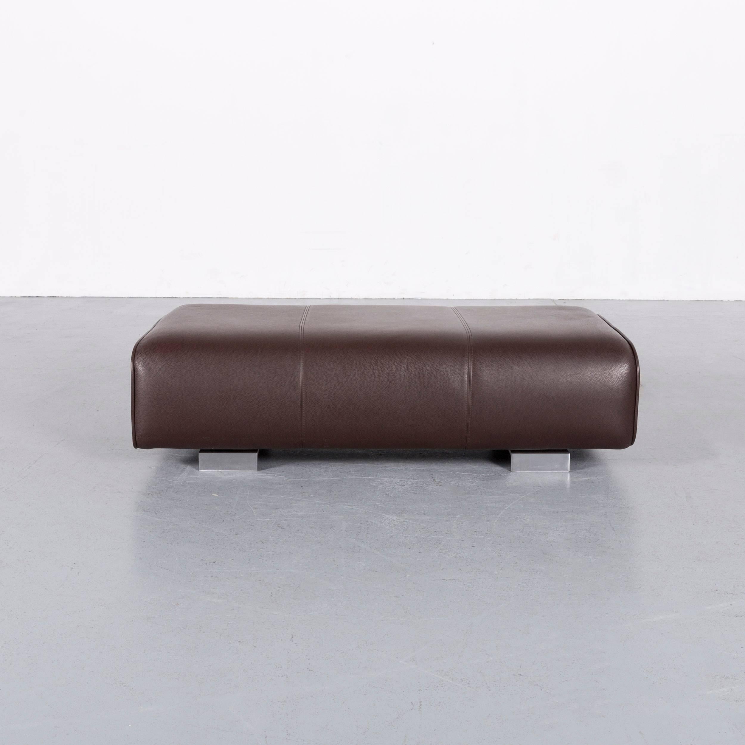 Rolf Benz 6300 Sofa Set Leather Brown Three-Seat Bench 7