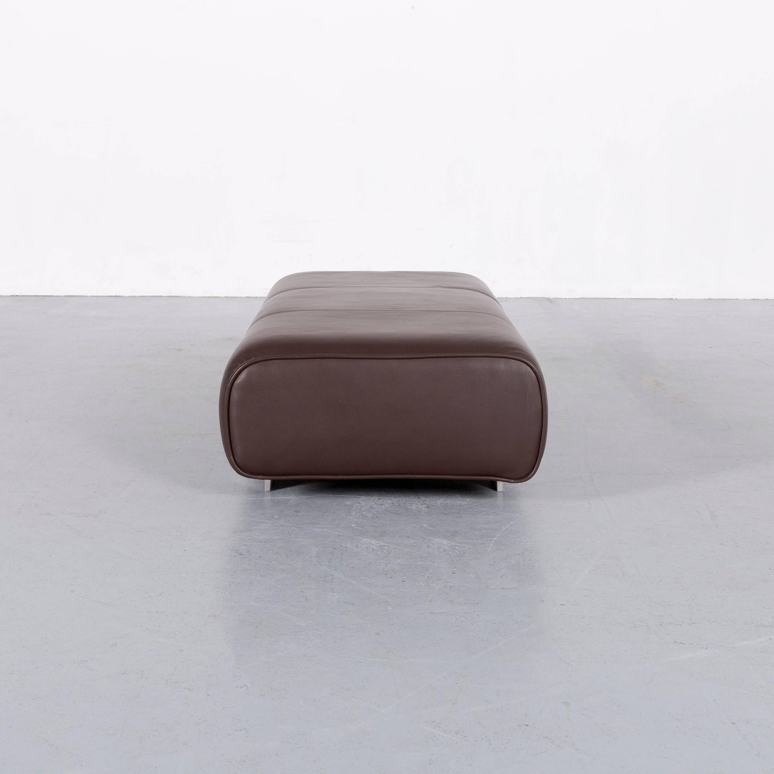 Rolf Benz 6300 Sofa Set Leather Brown Three-Seat Bench 9