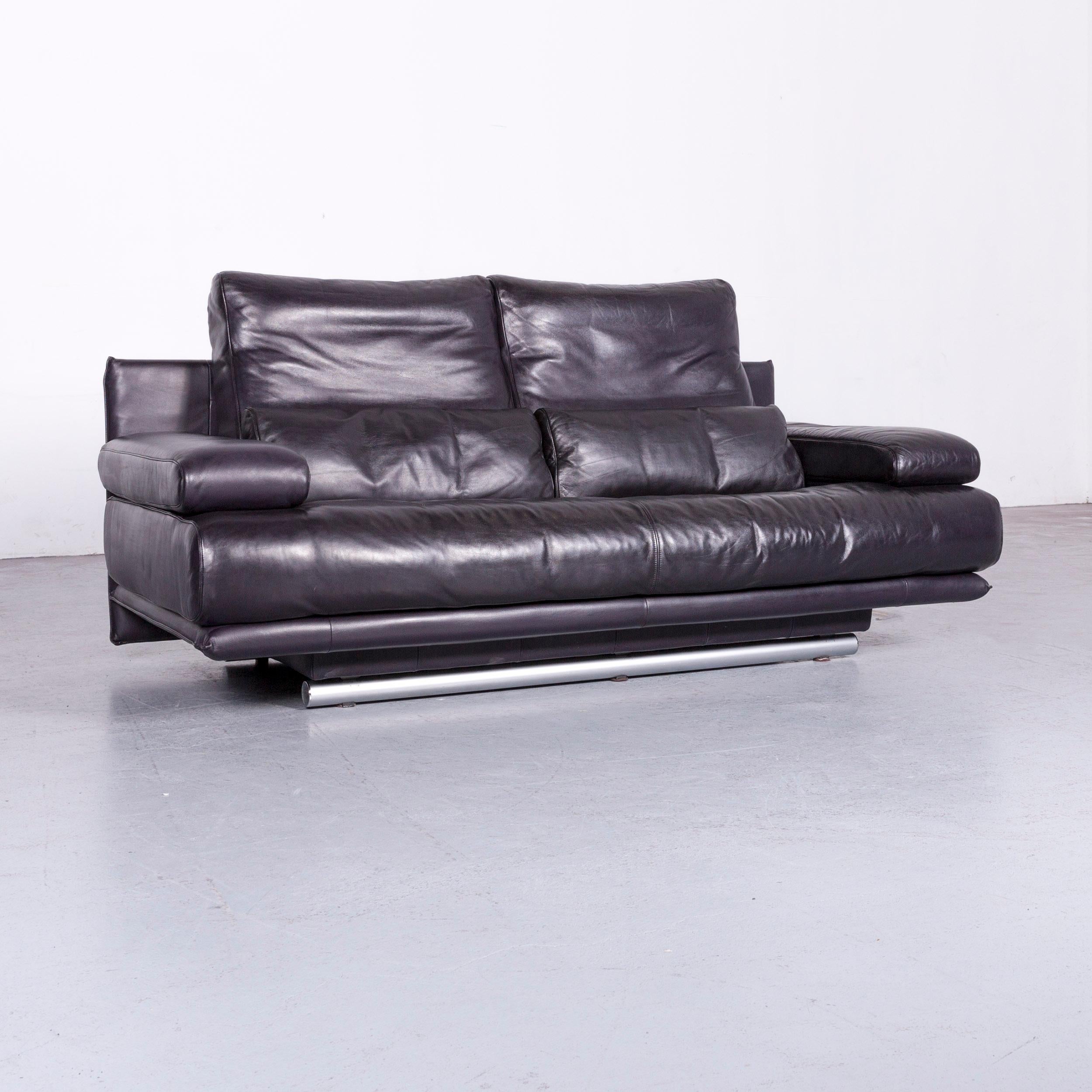 purple leather furniture