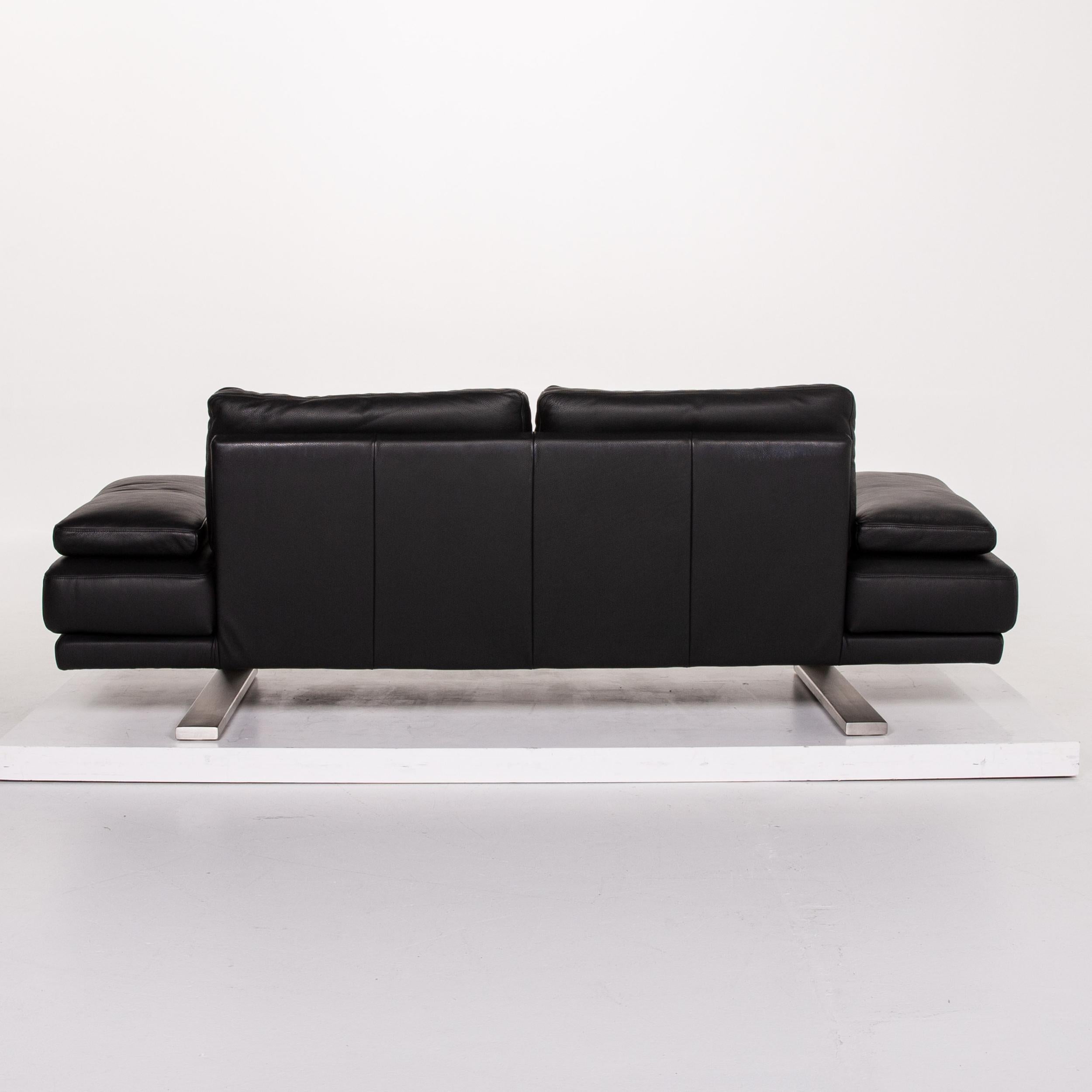 Rolf Benz 6600 Leather Sofa Three-Seat Couch 3