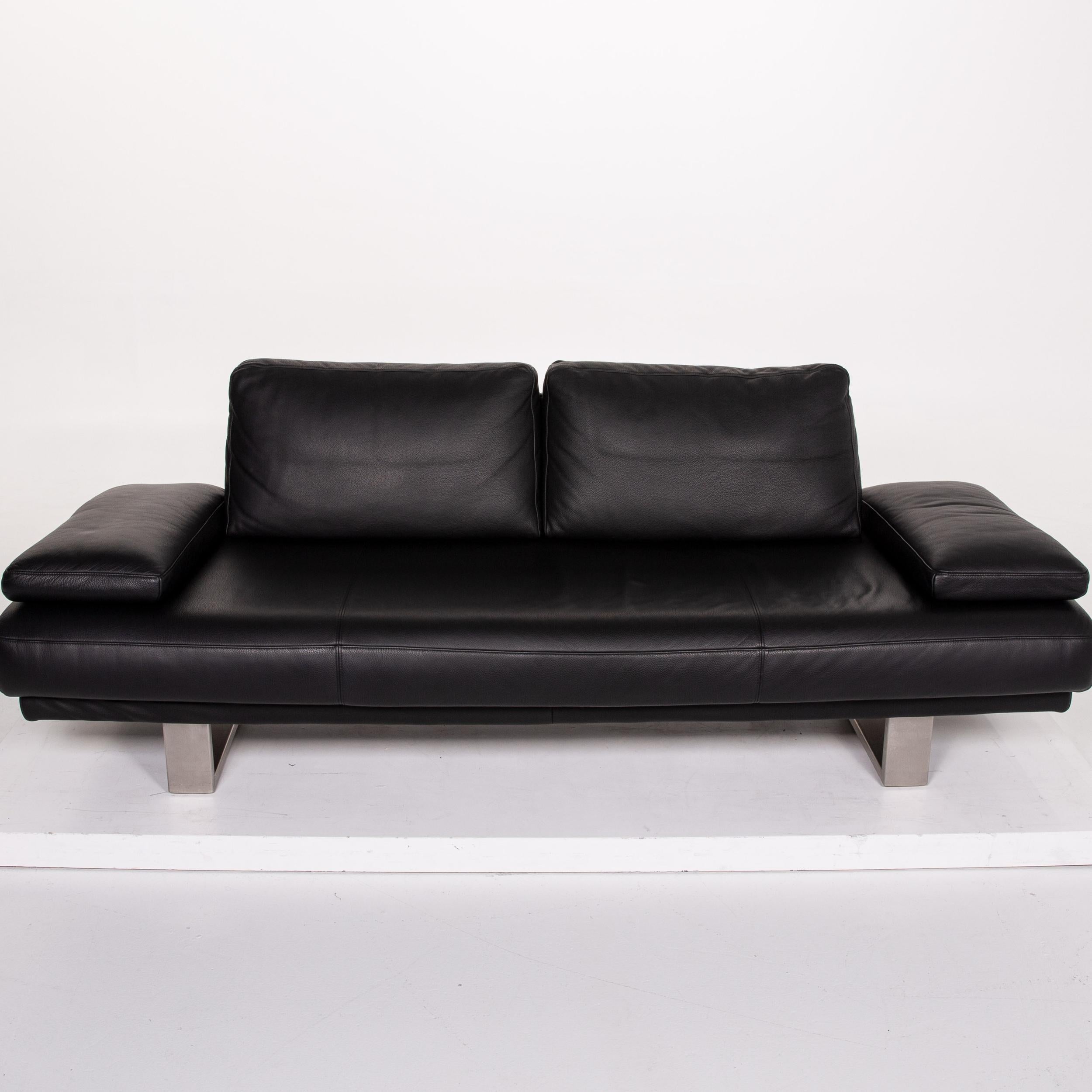 Rolf Benz 6600 Leather Sofa Three-Seat Couch 1