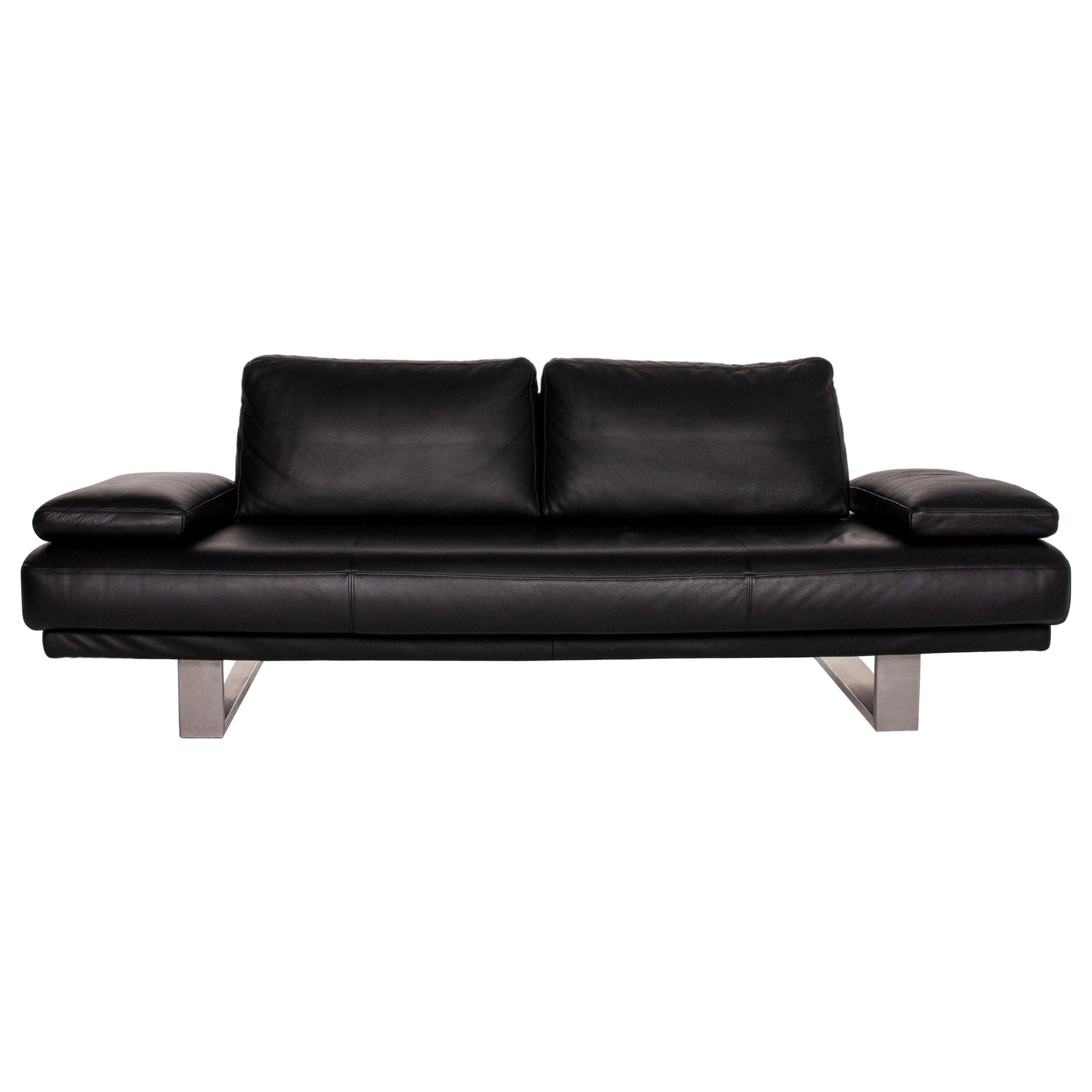 Rolf Benz 6600 Leather Sofa Three-Seat Couch