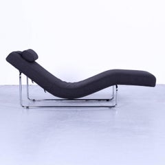 Rolf Benz 680 Designer Recliner Fabric Anthrazit Black One Seat Couch Divan Bed