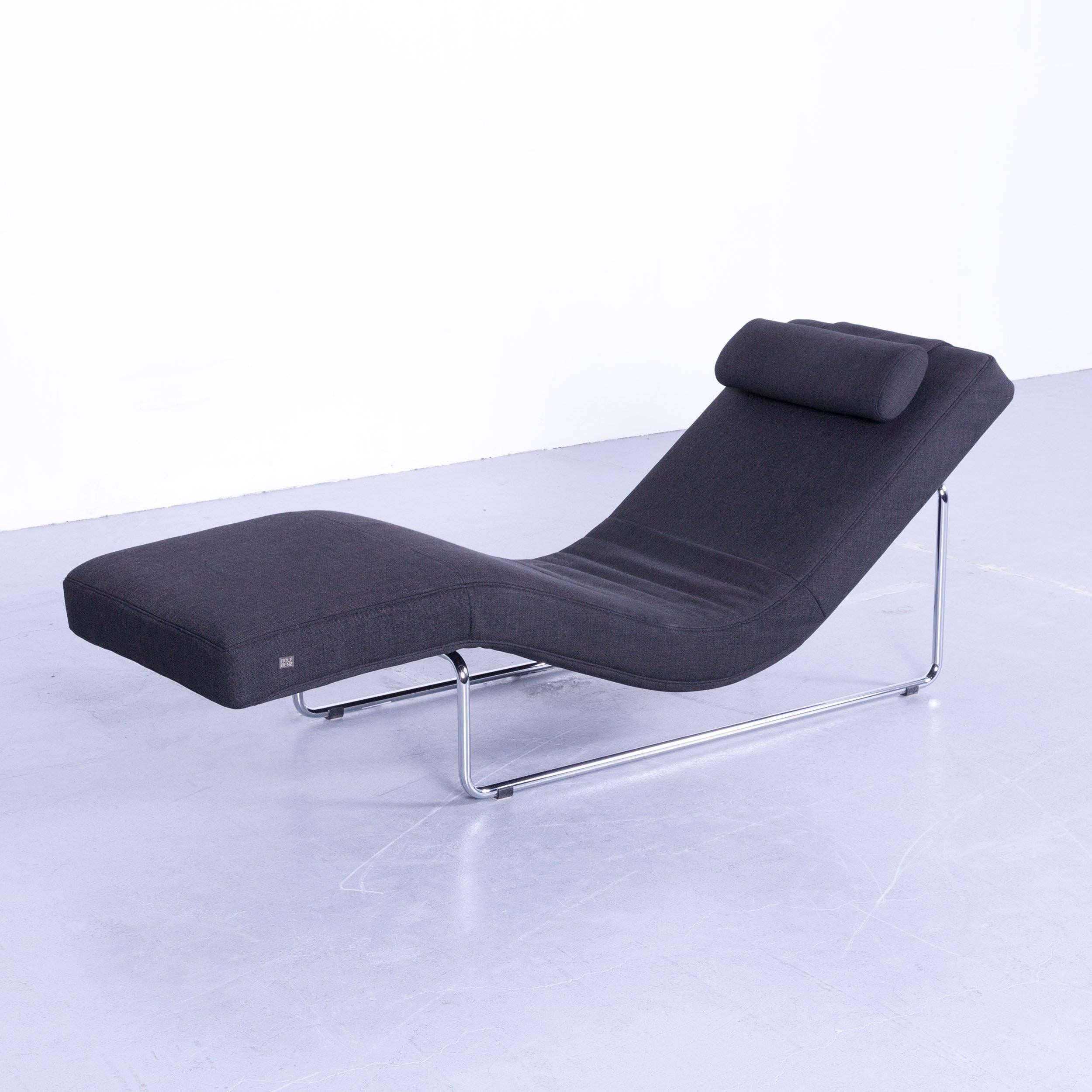 Rolf Benz 680 Designer-Liegesessel-Stoff Anthrazit Schwarze Ein-Sitz-Kommode (Deutsch)