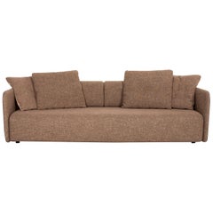 Rolf Benz 6900 Fabric Sofa Brown Three-Seat Couch