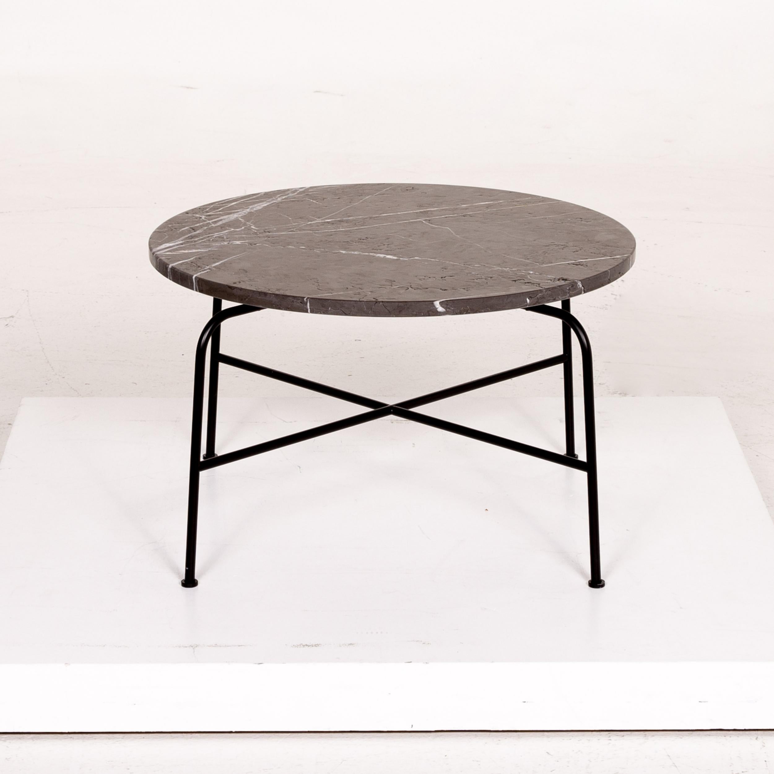 Rolf Benz 947 Graphite Coffee Table Anthracite Marbled Table Industrial In Excellent Condition For Sale In Cologne, DE