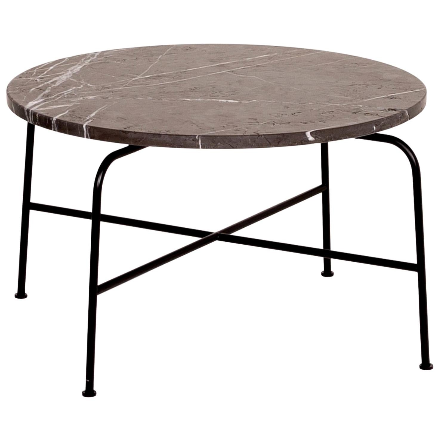 Rolf Benz 947 Graphite Coffee Table Anthracite Marbled Table Industrial For Sale