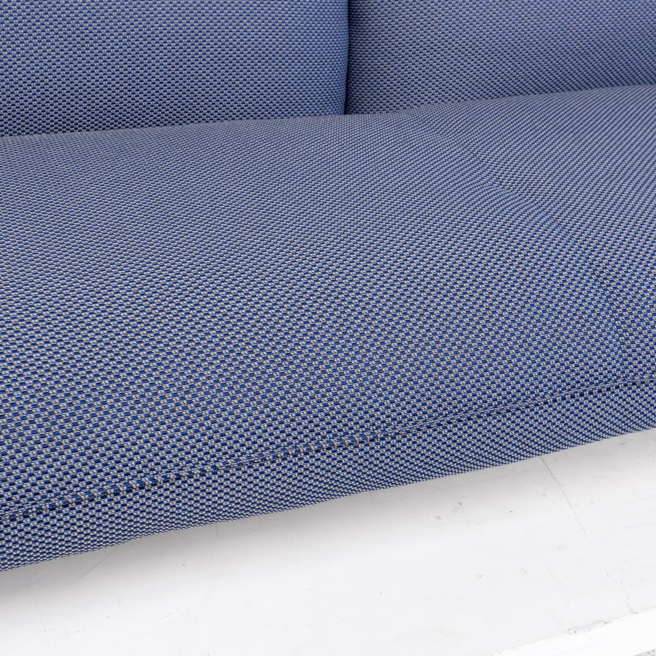 German Rolf Benz Addit Fabric Corner Sofa Blue Shelf Multifunctional Function For Sale