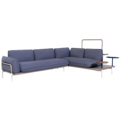 Rolf Benz Addit Fabric Corner Sofa Blue Shelf Multifunctional Function