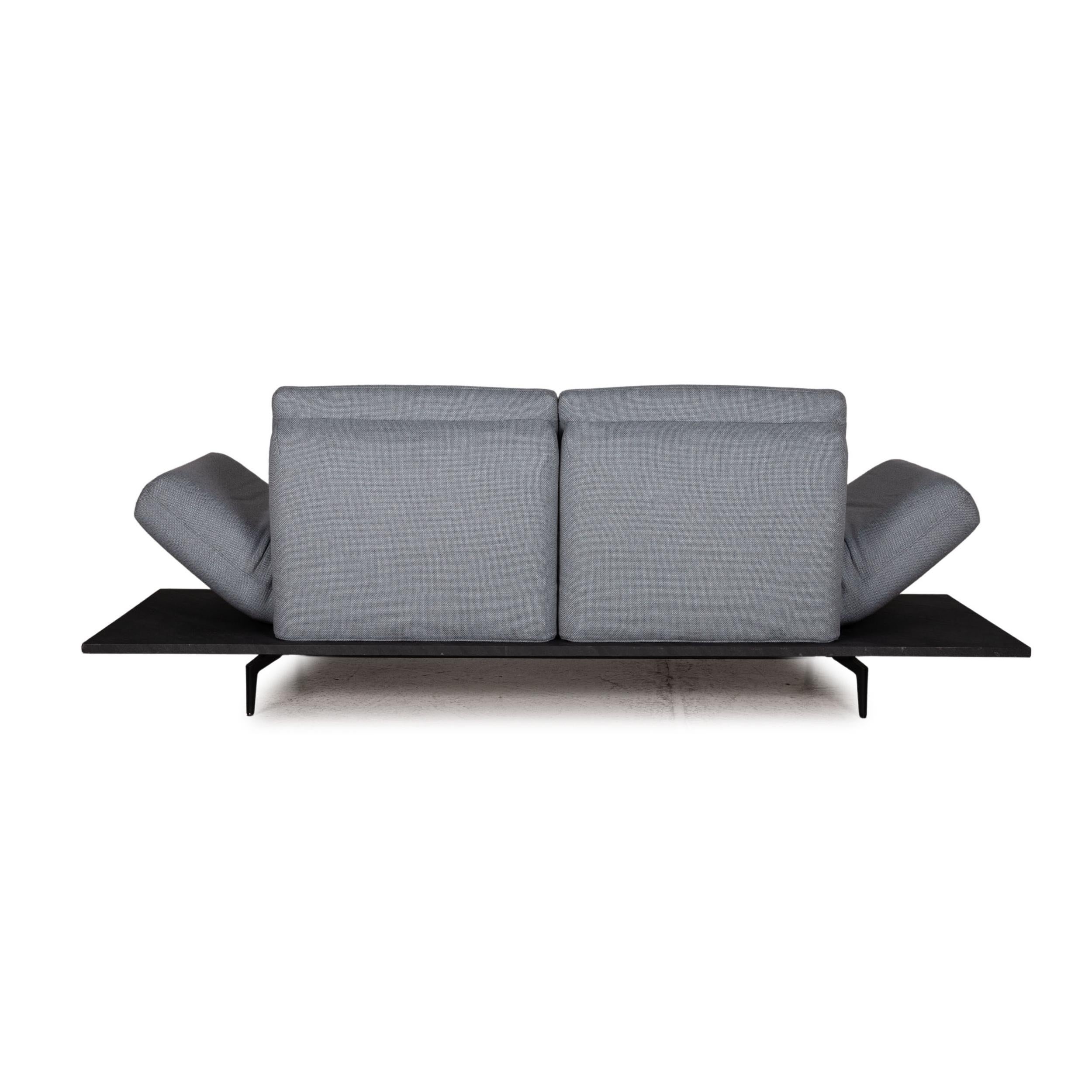 Rolf Benz Aura Fabric Sofa Blue Two-Seater Function Couch For Sale at  1stDibs | function sofa