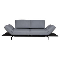 Rolf Benz Aura Fabric Sofa Blue Two-Seater Function Couch