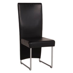Rolf Benz Black Leather Chair