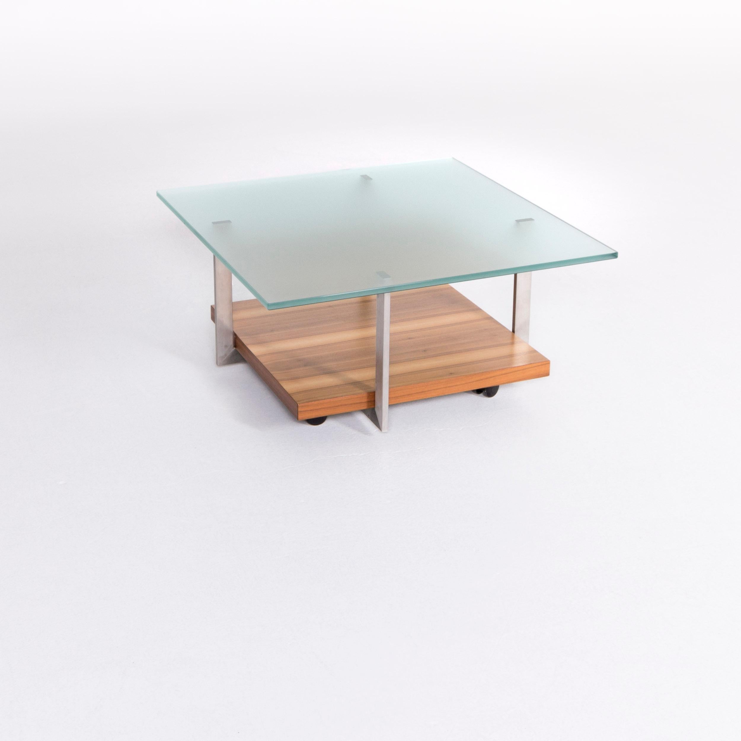 We bring to you a Rolf Benz Dono designer glass wood coffee table.

Product measurements in centimeters:

Depth 79
Width 79
Height 38.






  