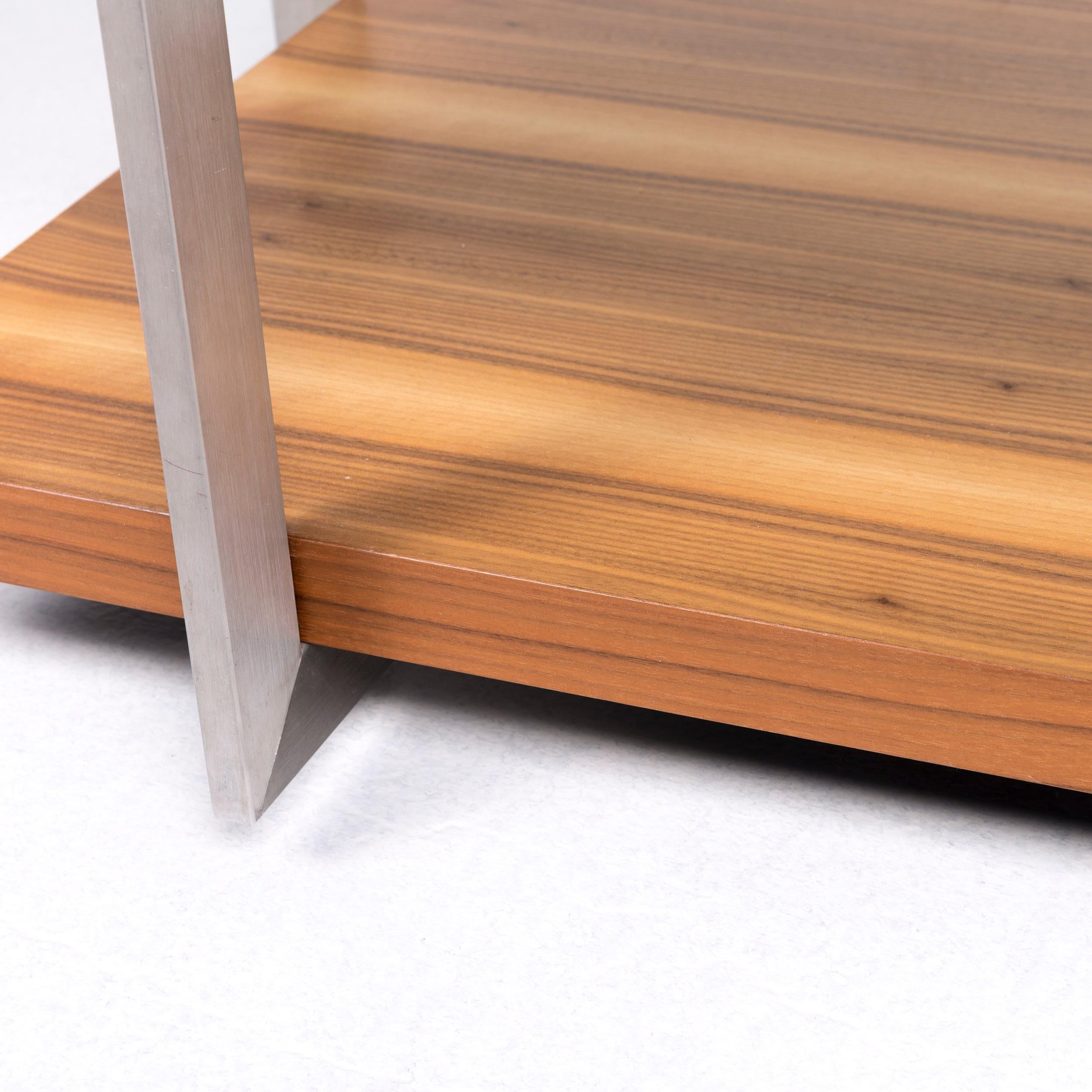 Rolf Benz Dono Designer Glass Wood Coffee Table Table For Sale 2