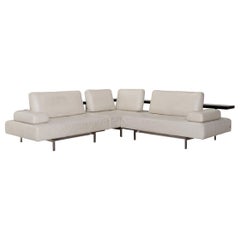 Rolf Benz Dono Leather Corner Sofa White Sofa Couch