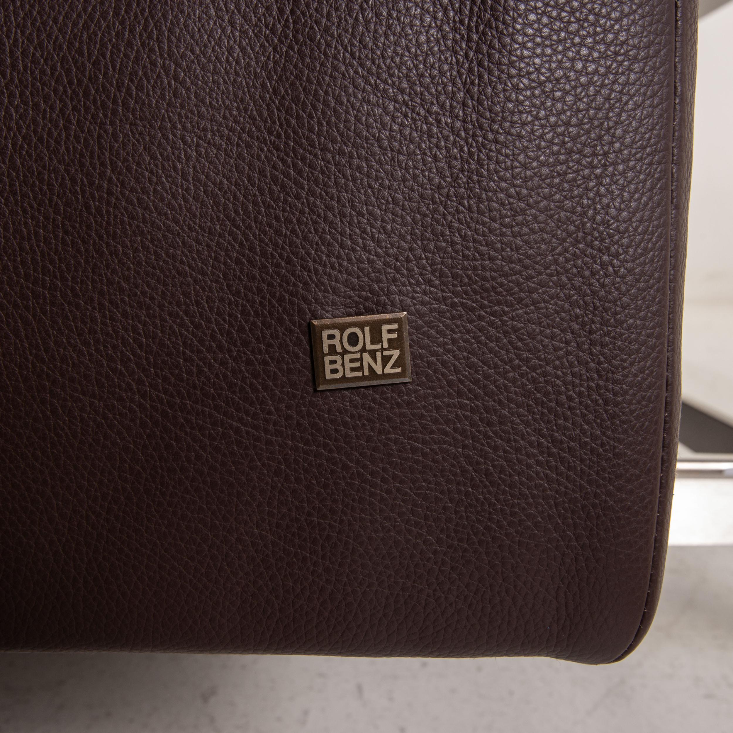 German Rolf Benz Dono Leather Sofa Brown Corner Sofa Couch For Sale