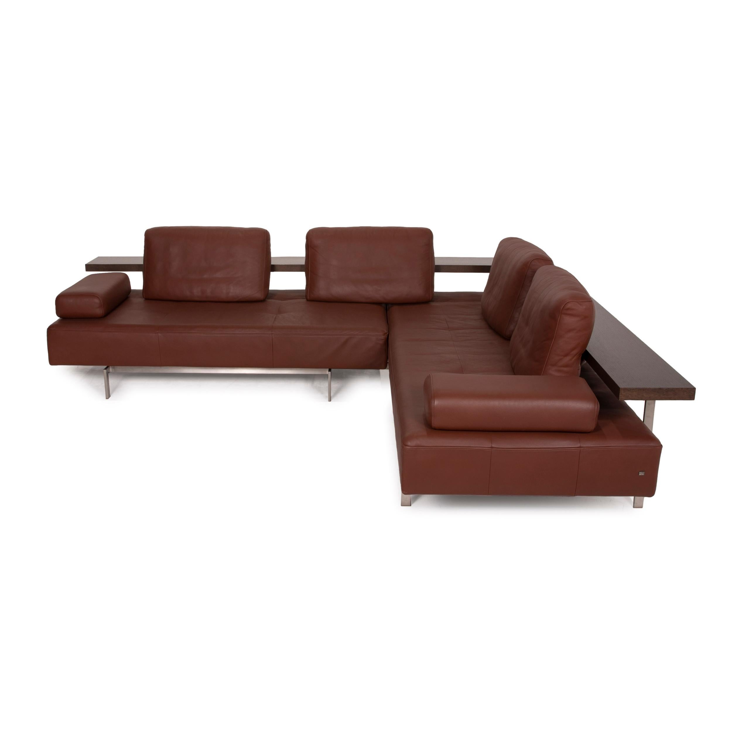 Rolf Benz Dono Leather Sofa Brown Corner Sofa 2