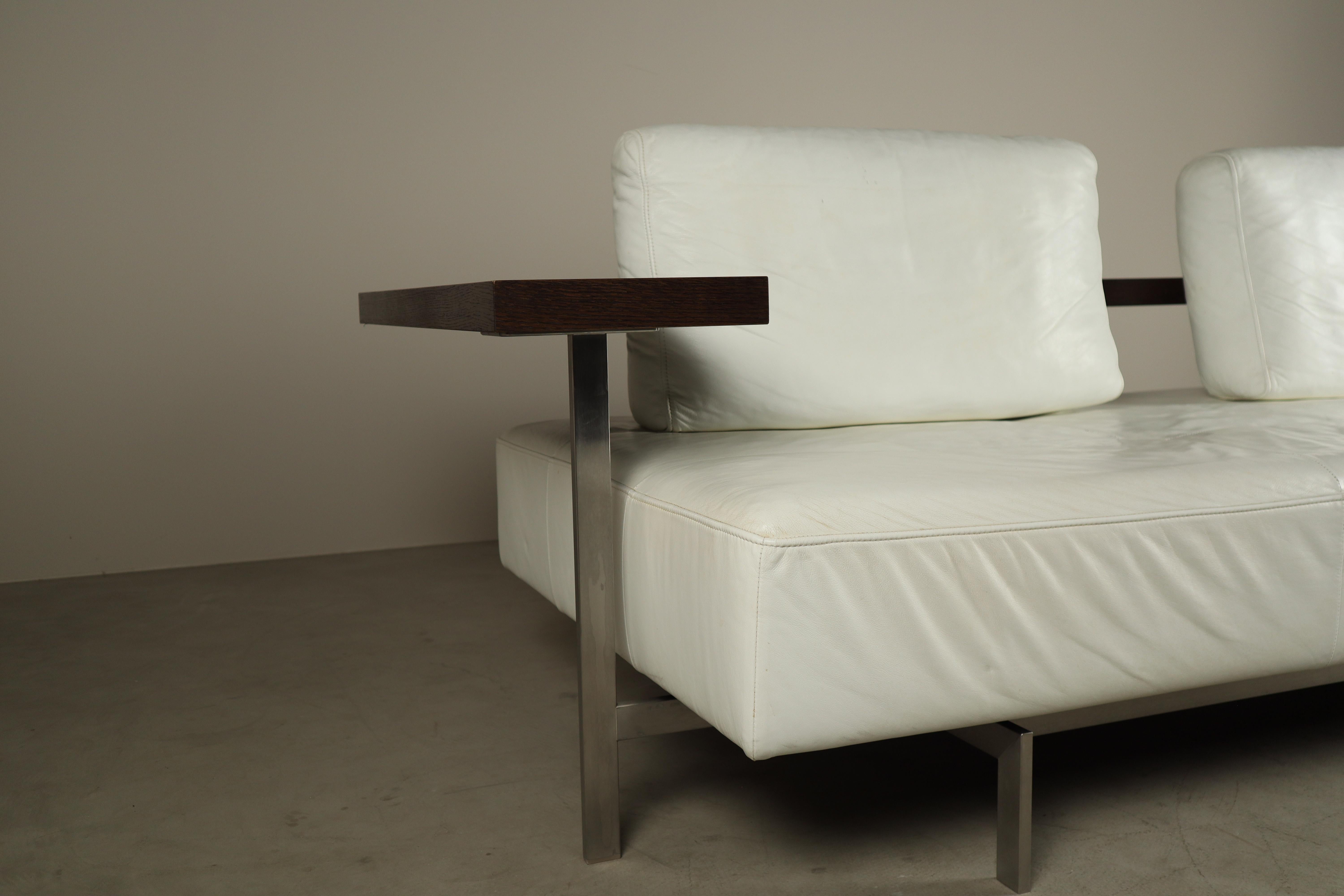 Sofá Rolf Benz Dono de Christian Werner en piel blanca, años 90 en venta 1