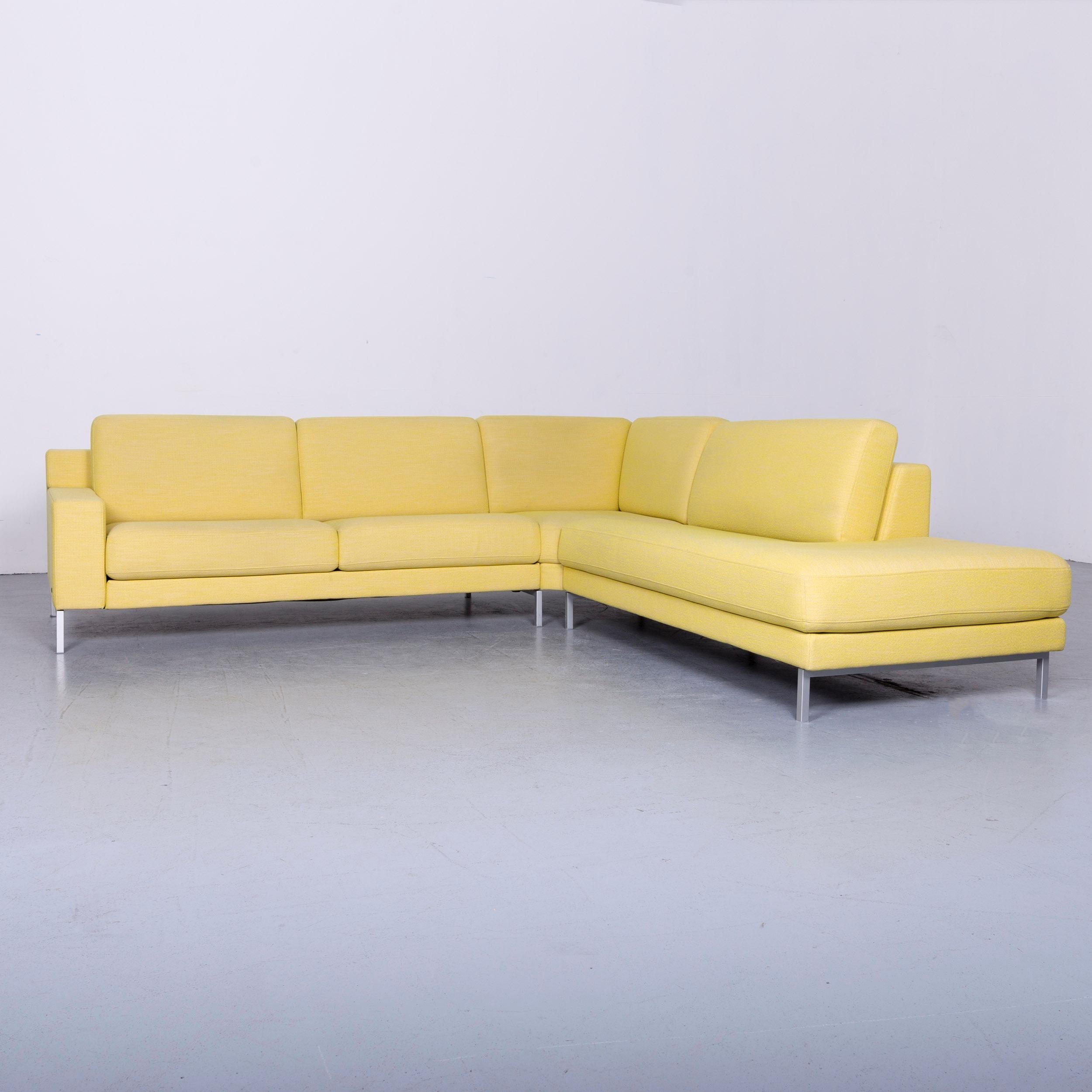 We bring to you a Rolf Benz ego designer fabric corner sofa yellow.