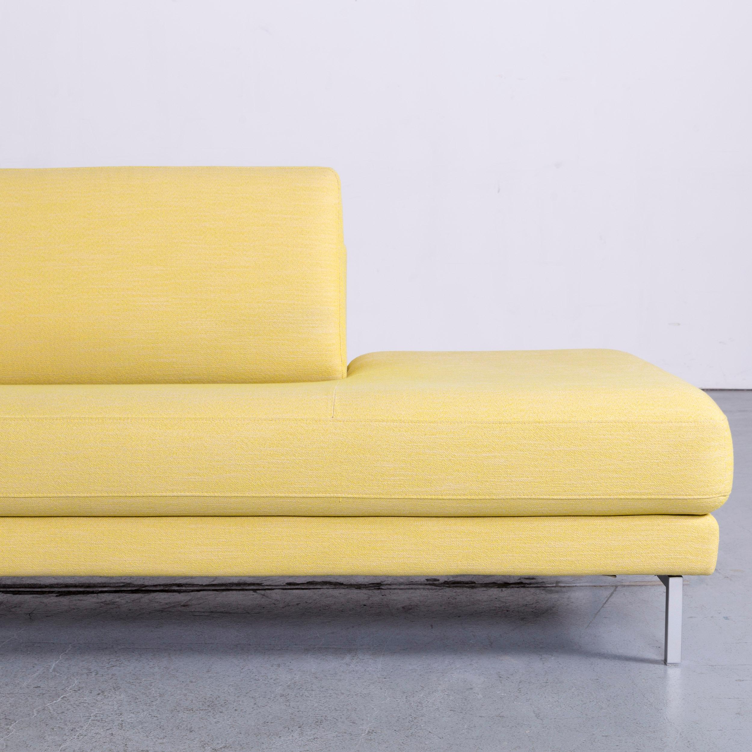 Rolf Benz Ego Designer Fabric Corner Sofa Yellow In Good Condition For Sale In Cologne, DE