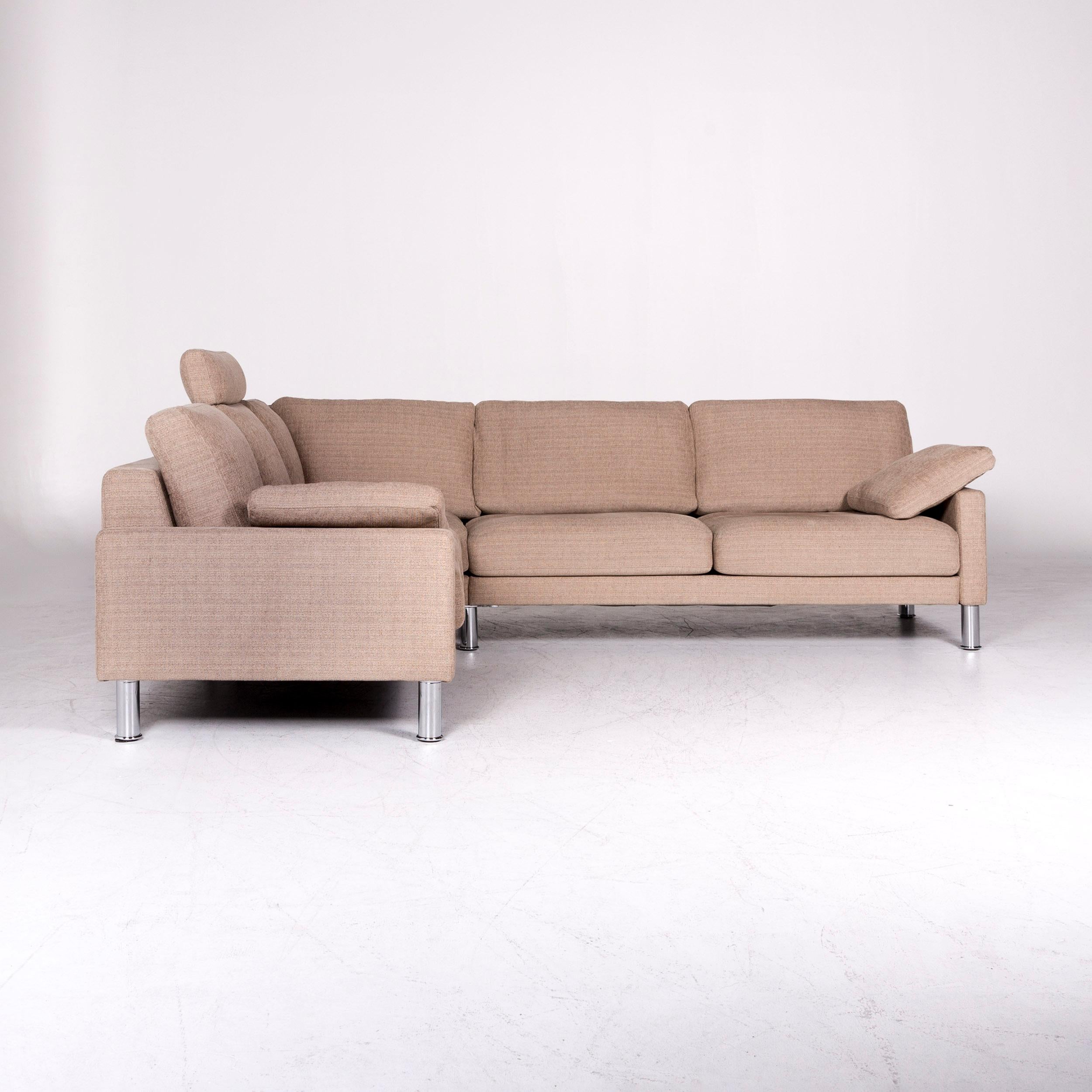 Rolf Benz Ego Designer Fabric Sofa Beige Corner Sofa Couch 5