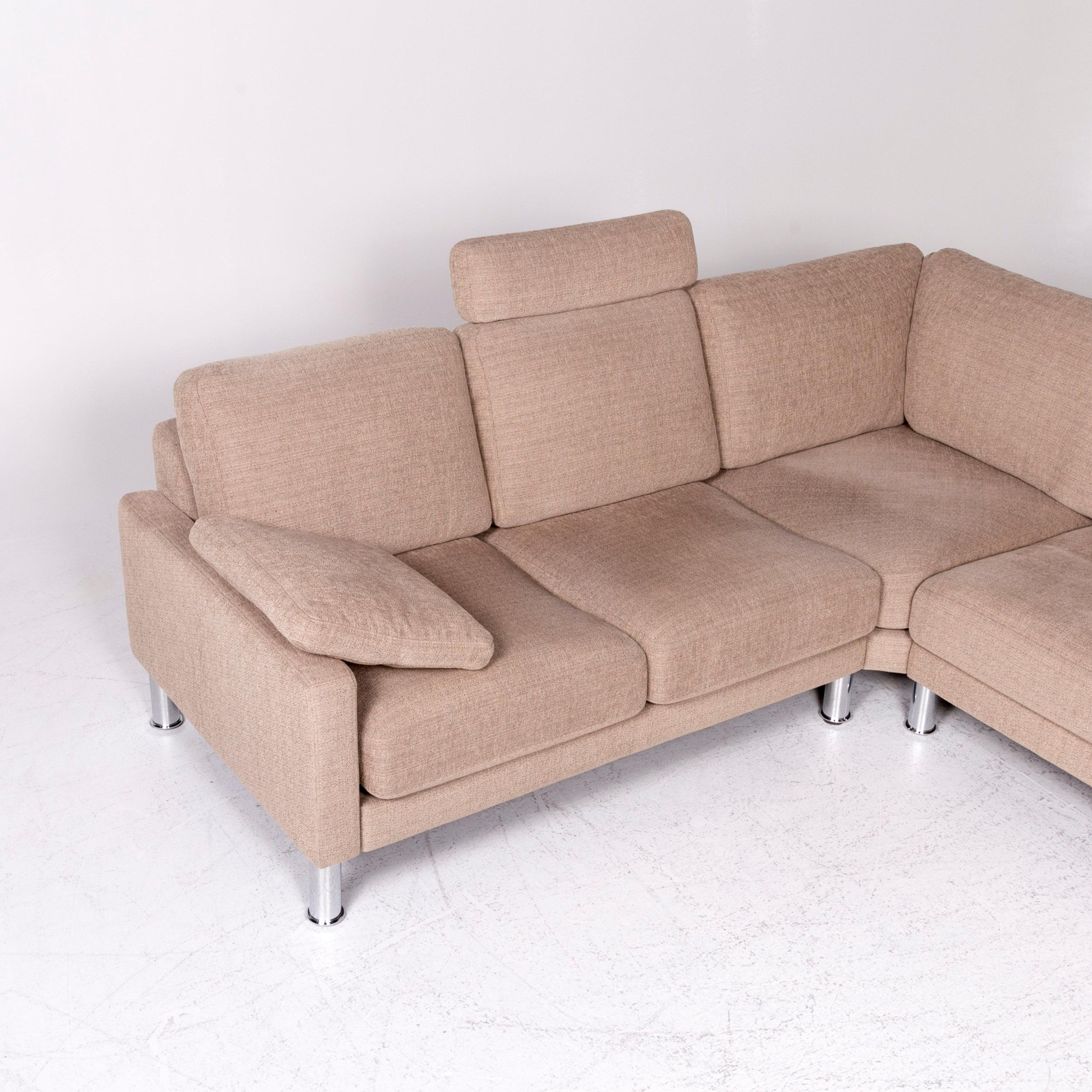 Rolf Benz Ego Designer Fabric Sofa Beige Corner Sofa Couch 2