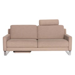Rolf Benz Ego Fabric Sofa Beige Two-Seater