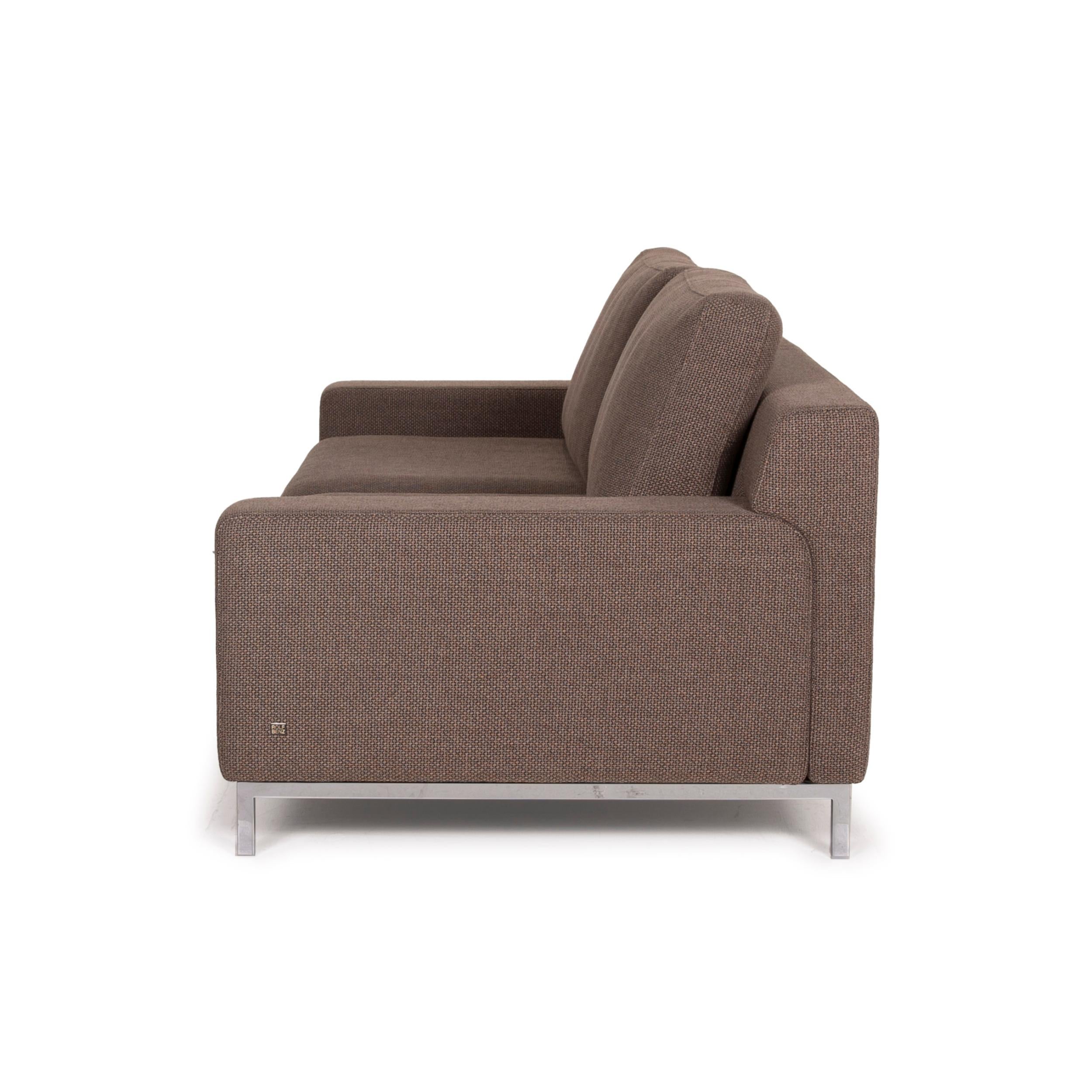 Rolf Benz Ego Fabric Sofa Brown Two-Seater 1