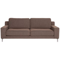 Rolf Benz Ego Fabric Sofa Brown Two-Seater