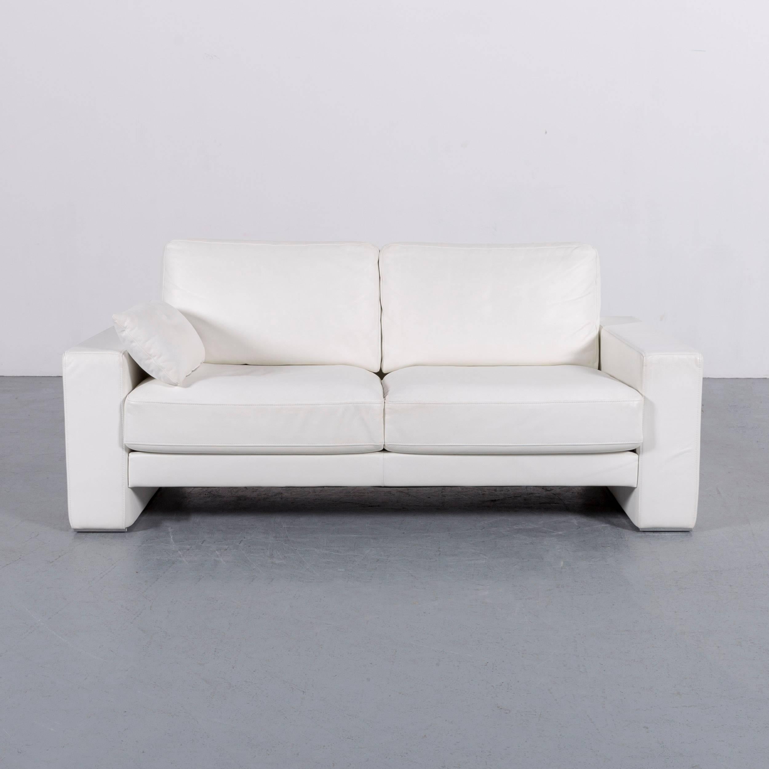 Rolf Benz Ego Leather Sofa-Set White Three- and Two-Seat 5
