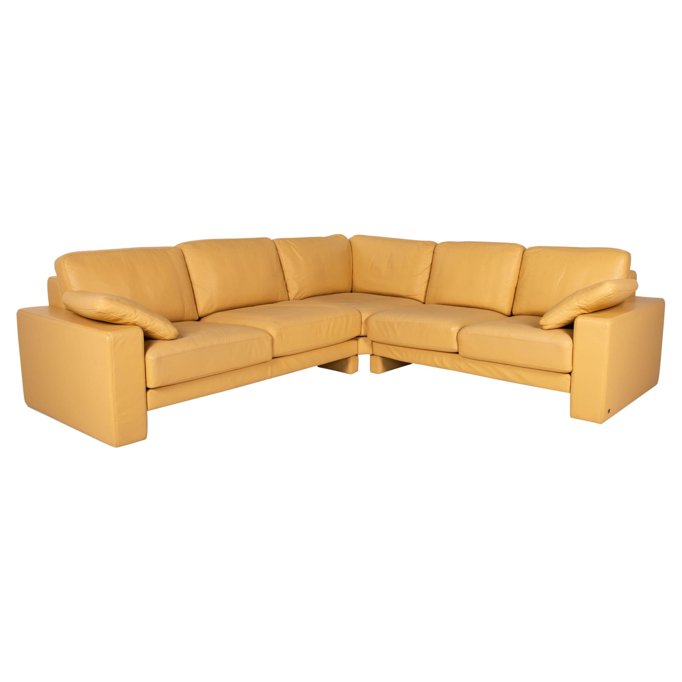 Directional leather sofa at 1stDibs