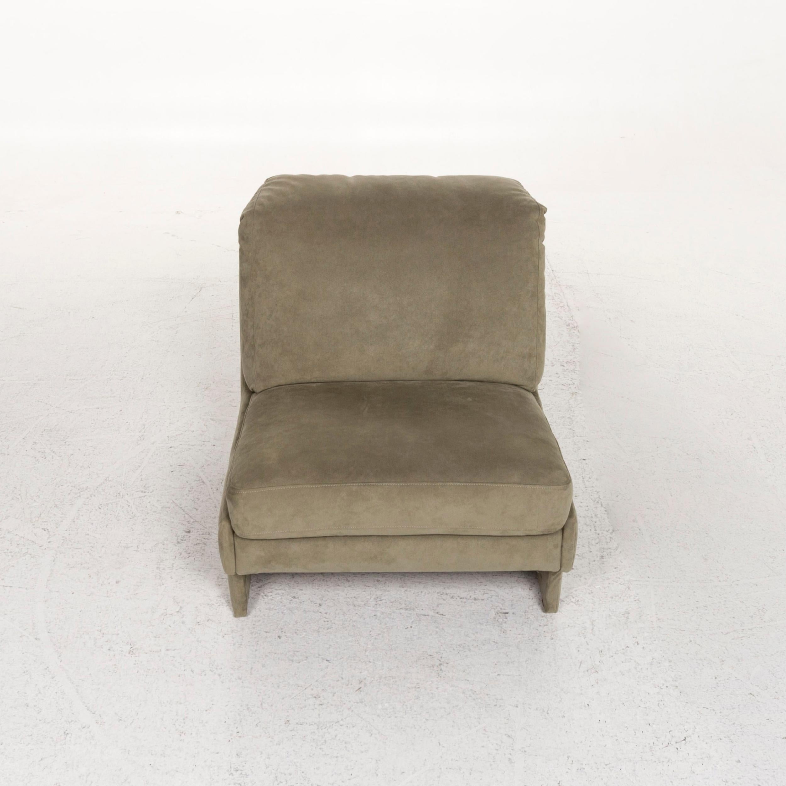 Rolf Benz Fabric Armchair Green For Sale 1