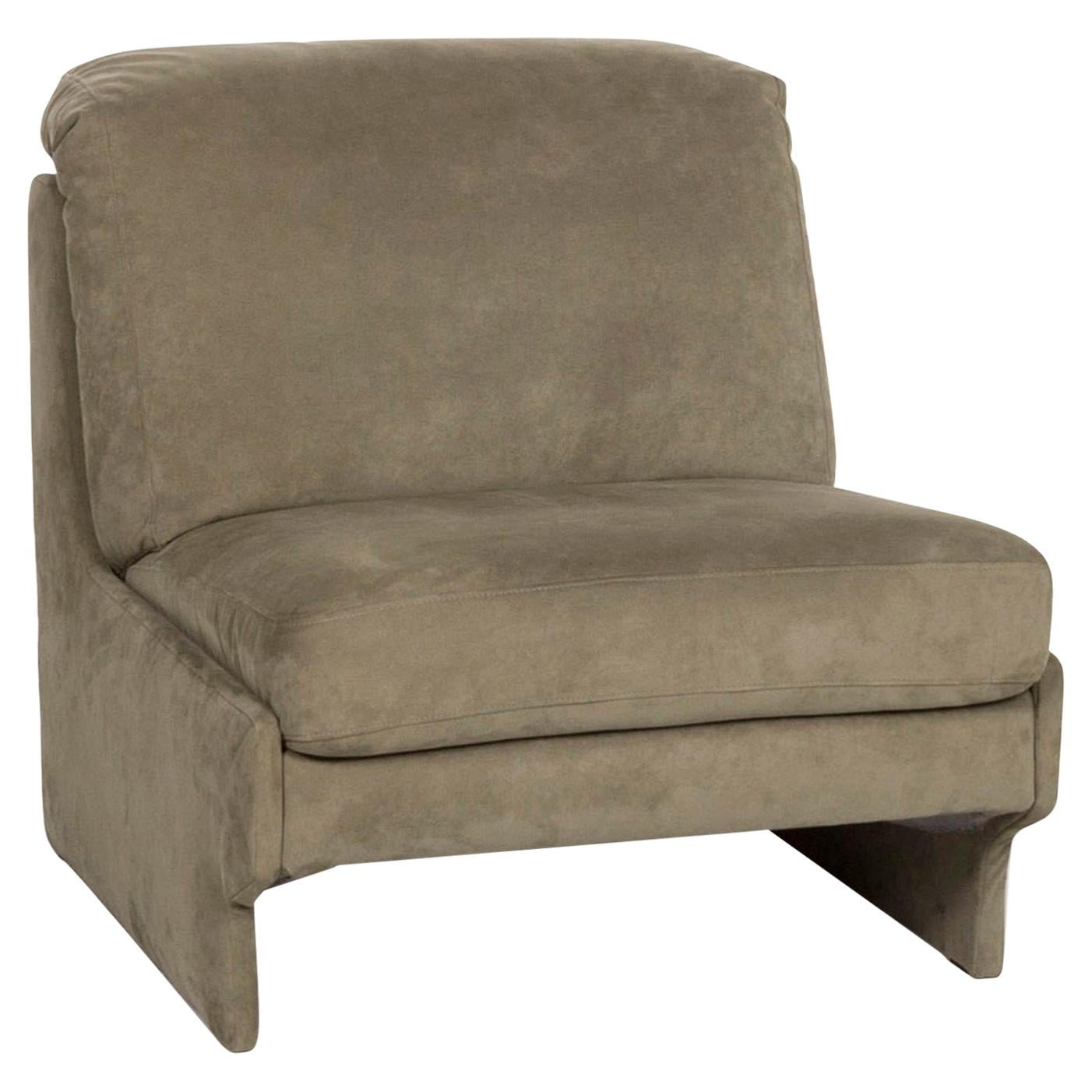 Rolf Benz Fabric Armchair Green For Sale