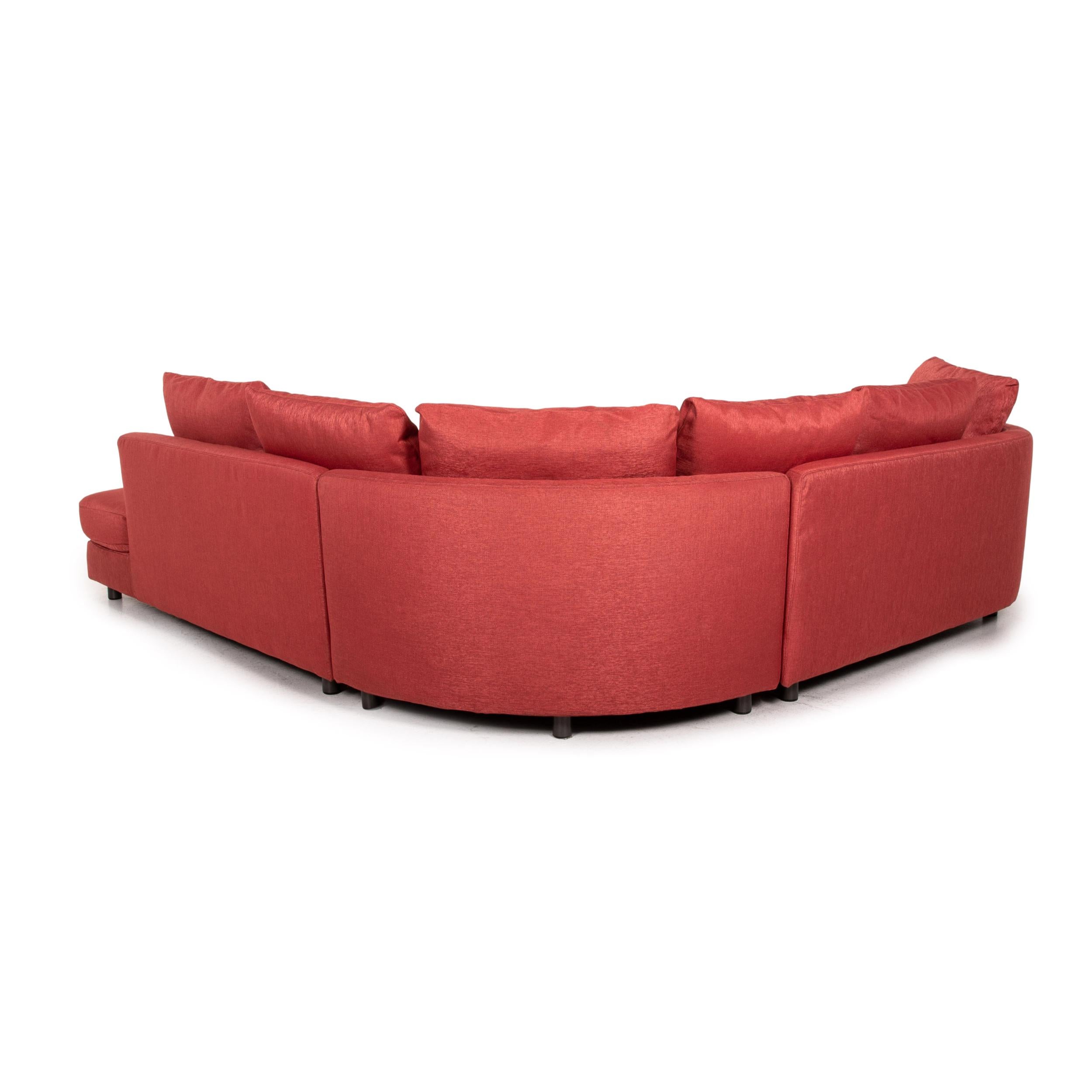 Rolf Benz Fabric Corner Sofa Red Sofa Couch For Sale 2