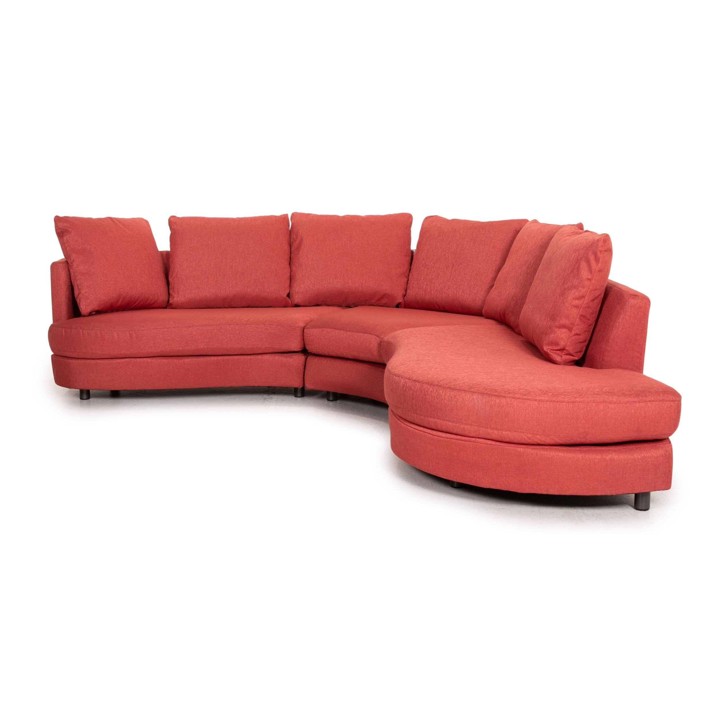 Rolf Benz Fabric Corner Sofa Red Sofa Couch For Sale 3