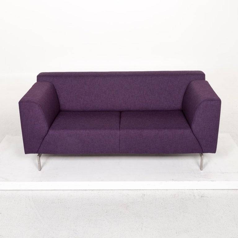 Rolf Benz Fabric Sofa Purple Three Seat Couch For Sale At 1stdibs