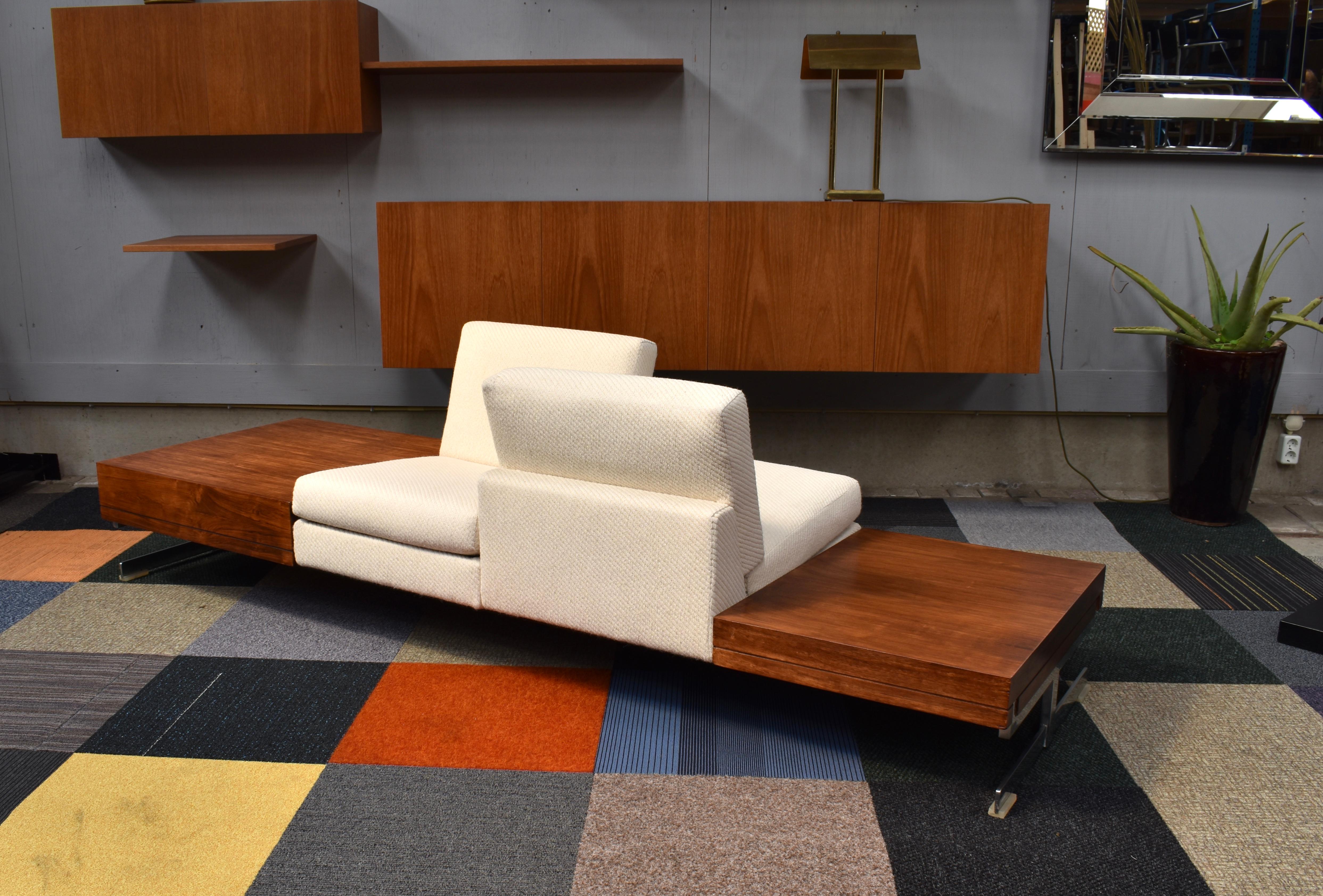 Rolf Benz First Edition Pluraform Sofa with Rosewood Coffee Tables, 1964 6
