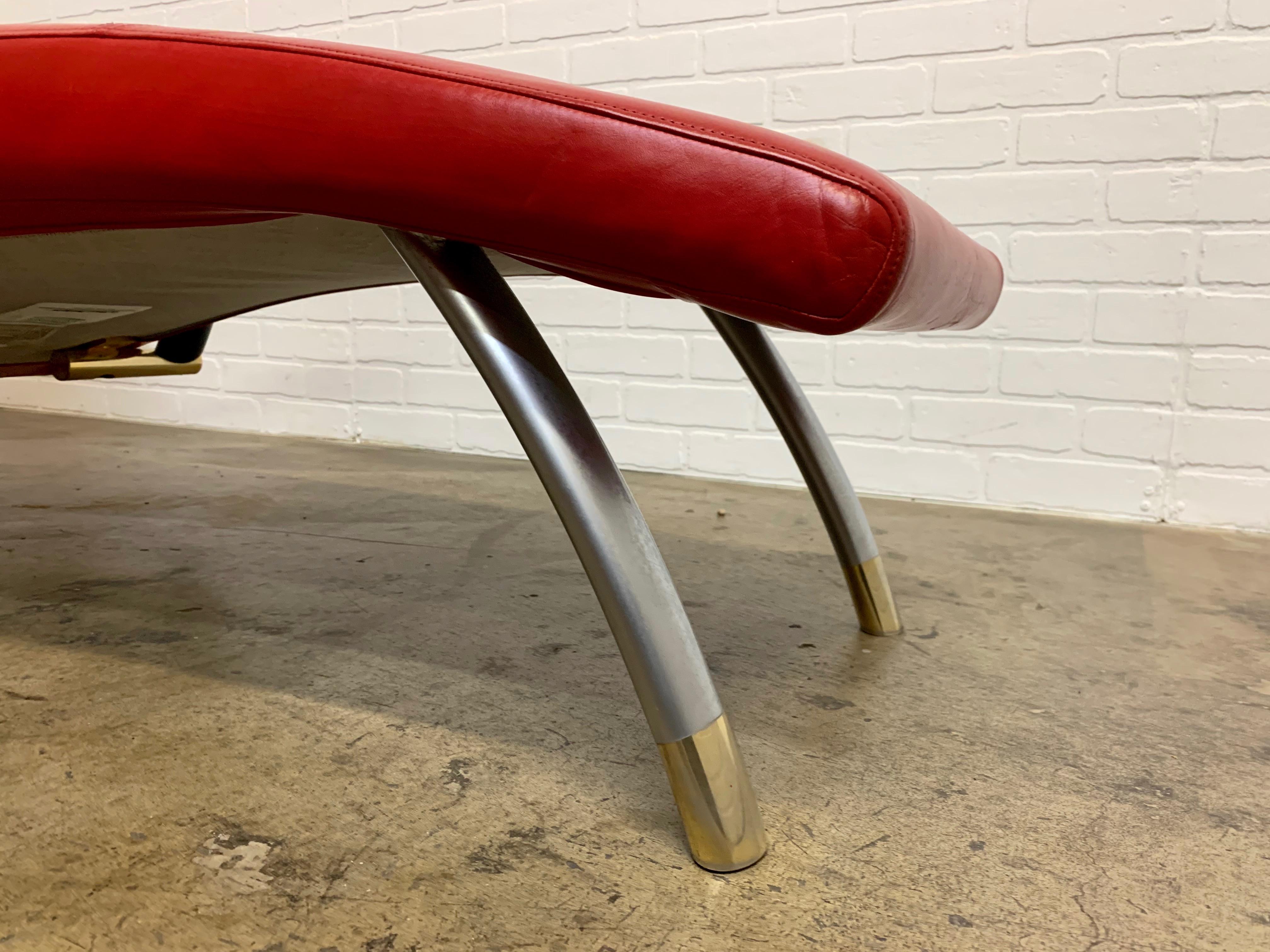 Metal Rolf Benz for Cy Mann Designs 2600 Chaise Longue For Sale