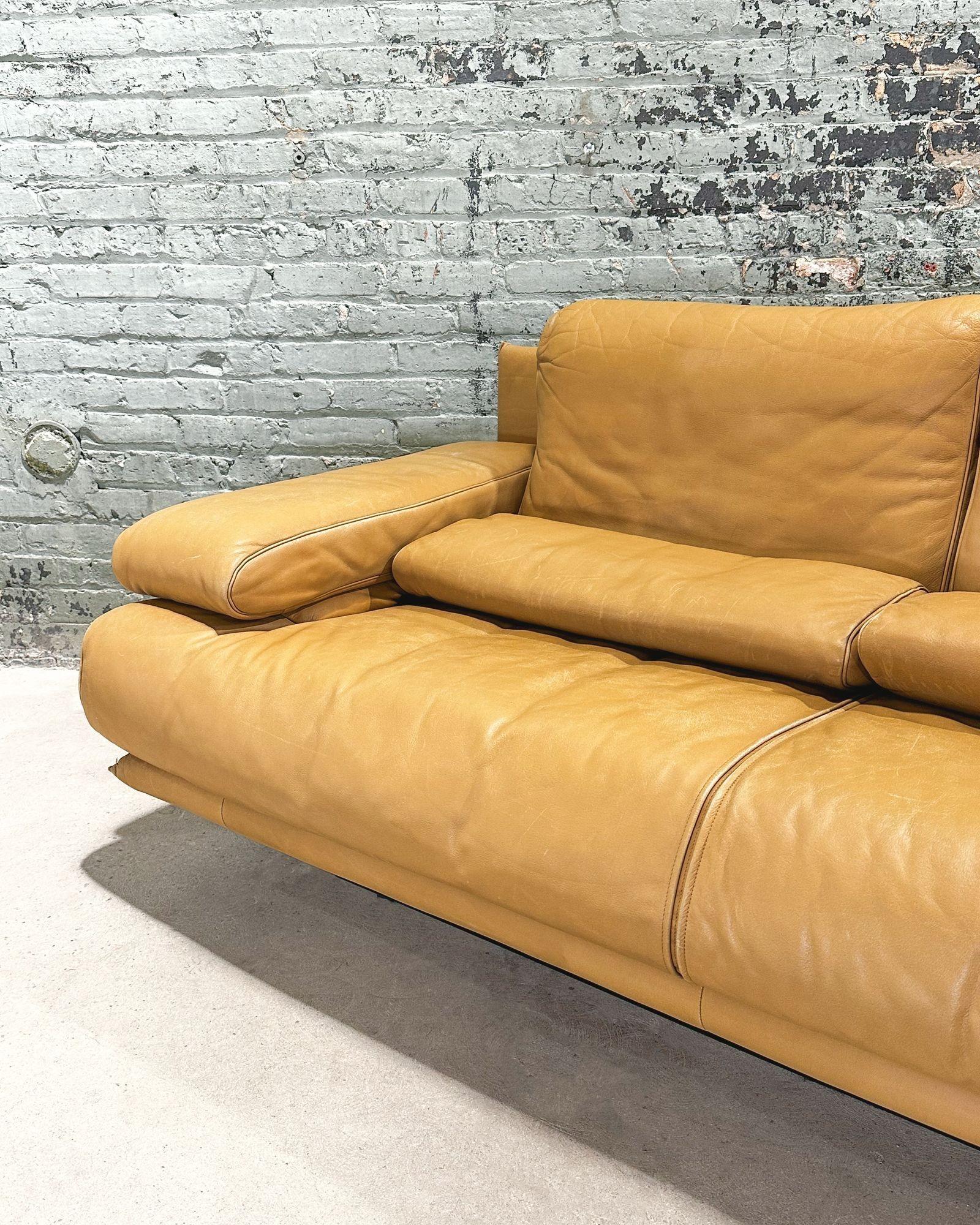 Cy Mann 2 Piece Leather Sectional Sofa 3