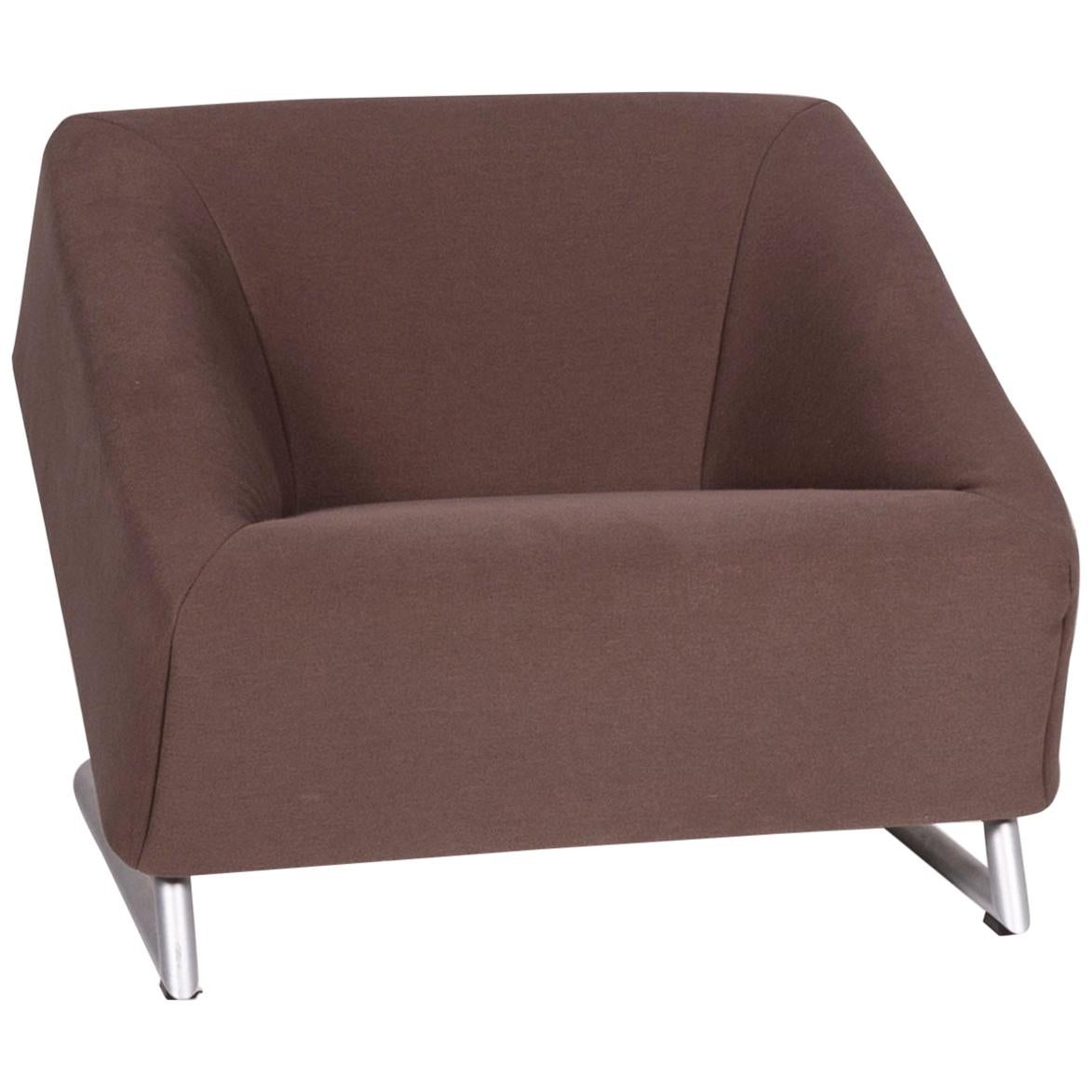 Rolf Benz Freestyle Fabric Armchair Brown For Sale