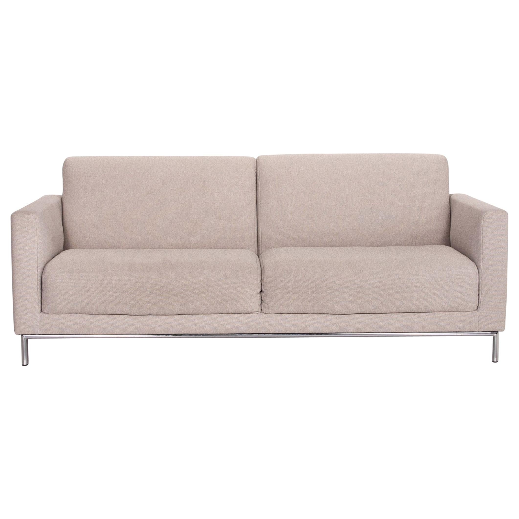 Rolf Benz Freistil 141 Fabric Sofa Gray Two-Seat Couch For Sale
