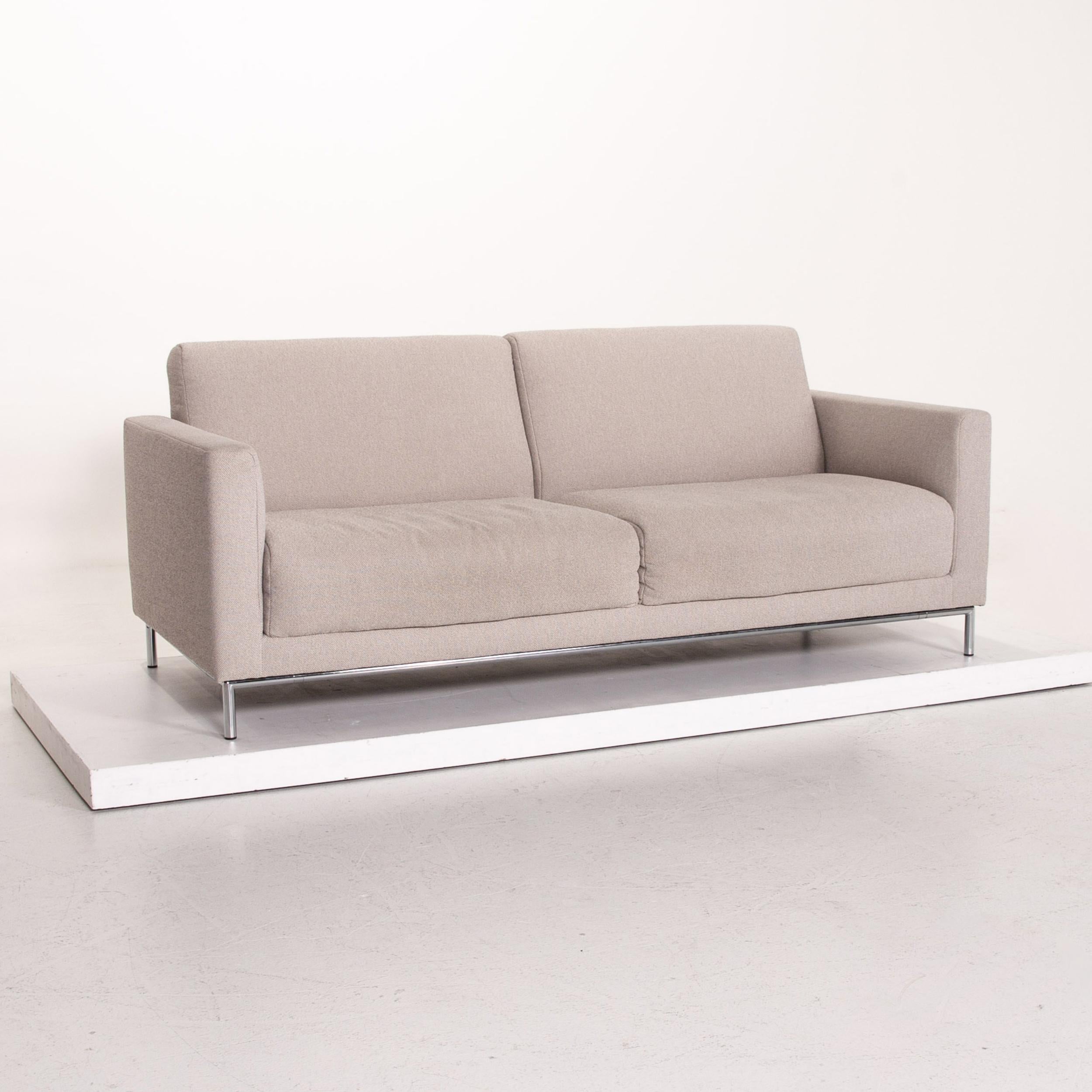 Rolf Benz Freistil 141 Fabric Sofa Gray Two-Seat Couch In Good Condition For Sale In Cologne, DE
