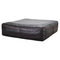 Rolf Benz German Leather 950 Floor Cushion Pouf Ottoman 3 Ft