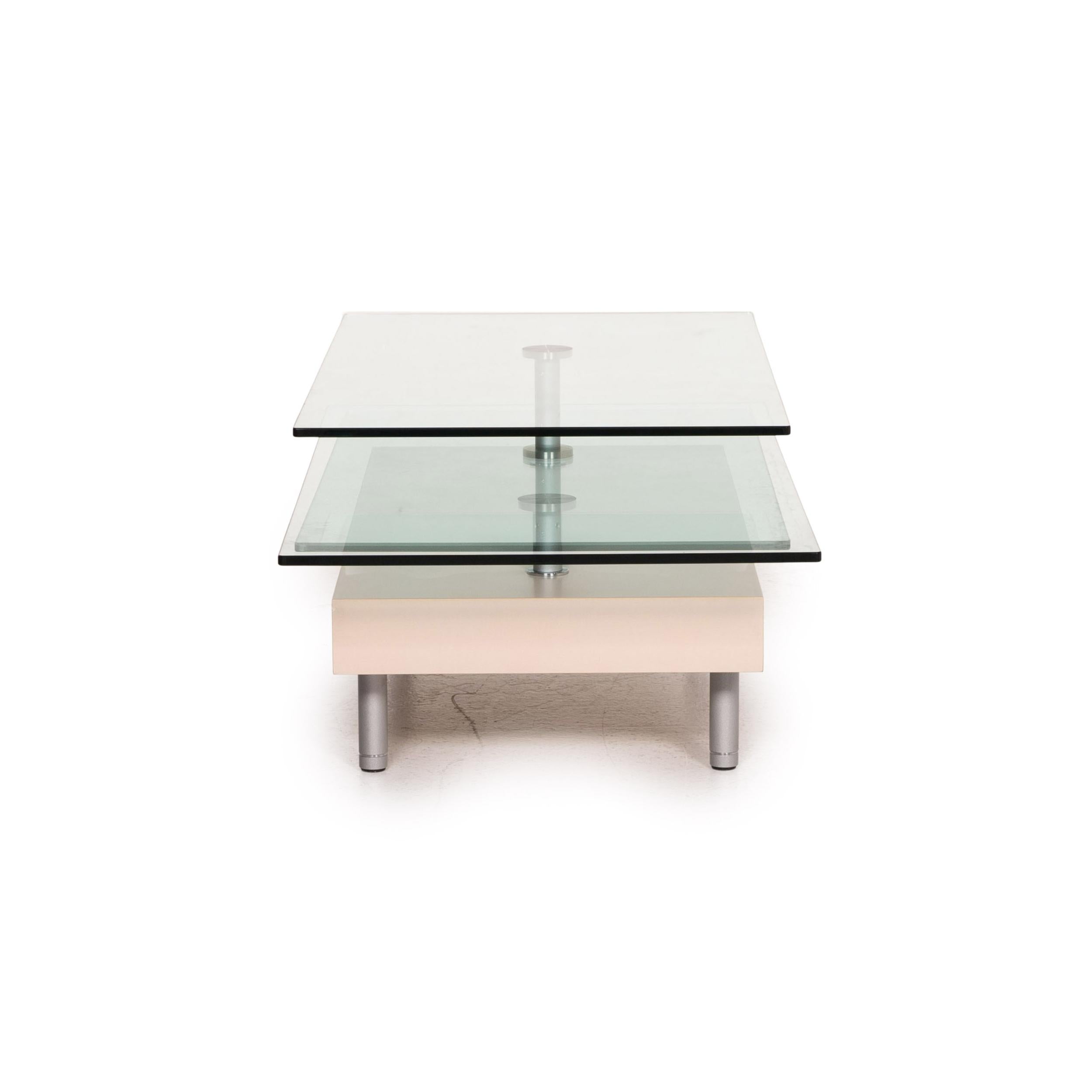 Rolf Benz Glass Coffee Table Beige Function 4