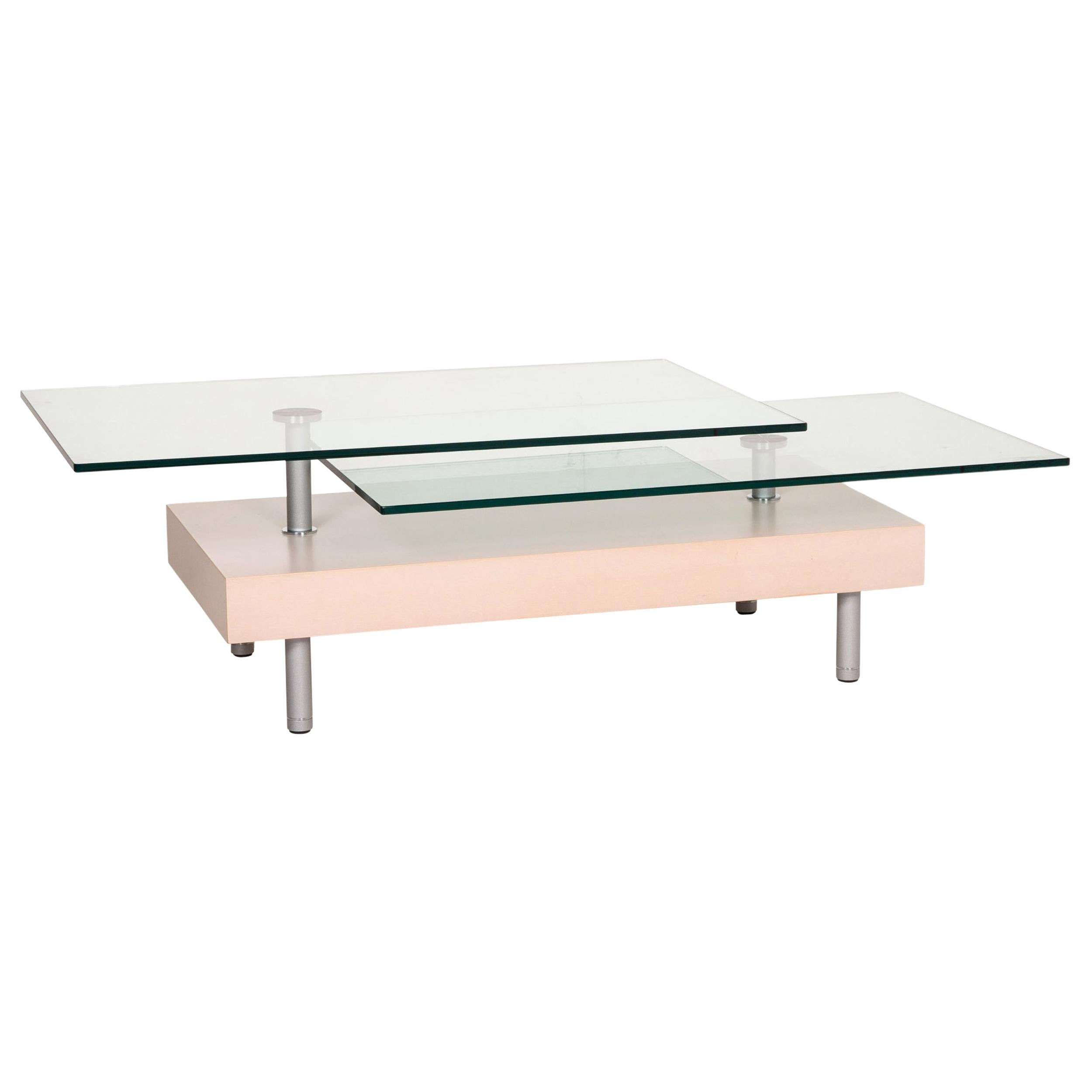 Rolf Benz Glass Coffee Table Beige Function