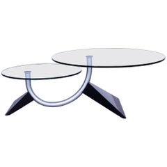 Rolf Benz Glass Coffee Table Grey Black