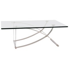 Rolf Benz Glass Coffee Table Metal Table