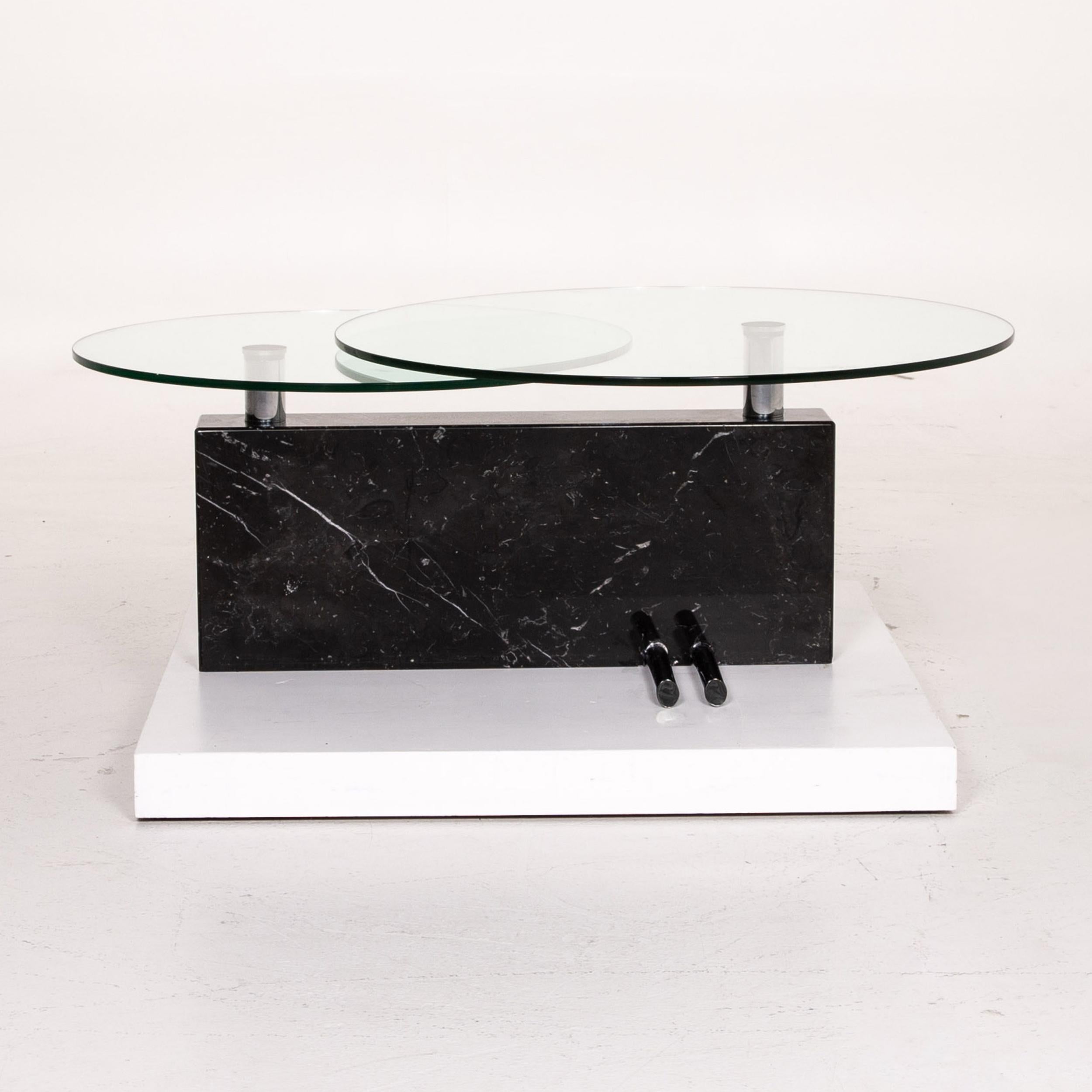 Rolf Benz Glass Marble Coffee Table Function Table For Sale 4